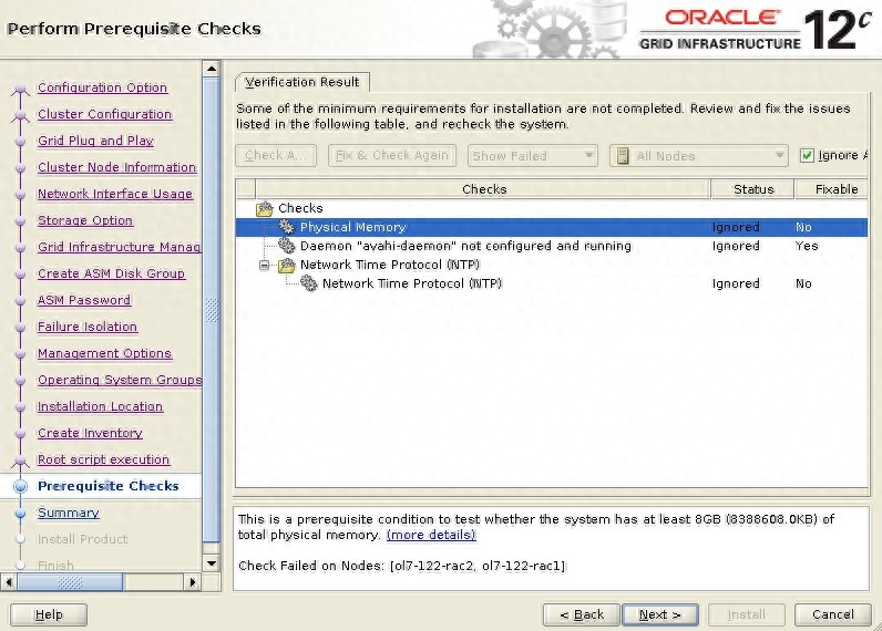 Oracle 12c Release 2 RAC 安装 Oracle Linux 7