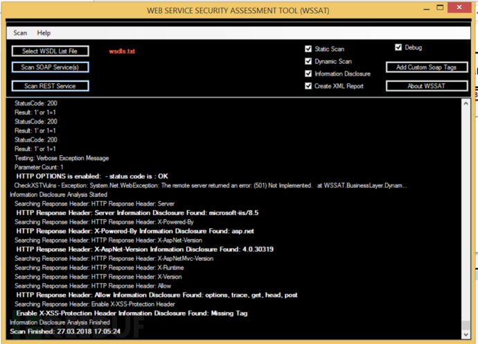 WSSAT：一款功能强大的Web服务安全评估与审计工具