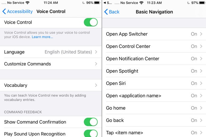 苹果iOS 13新语音辅助控制功能：不用动手的交互
