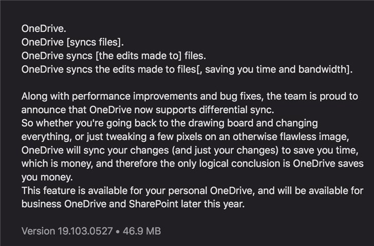 微软OneDrive macOS版正式支持差异同步