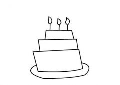 qq画图红包生日蛋糕怎么画 qq画图红包蛋糕的简单画法