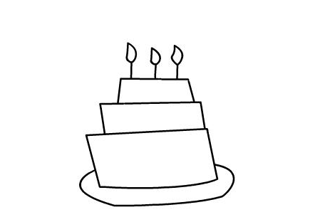 qq画图红包生日蛋糕怎么画 qq画图红包蛋糕的简单画法