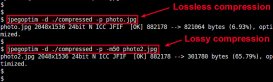 Linux系统下在命令行中压缩JPEG图像的方法