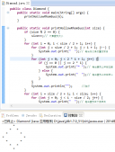 Java利用for循环输出空心菱形的实例代码