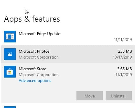Windows 10不再支持卸载或重装微软商店App