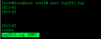 linux中less命令使用详解(内容分页显示)
