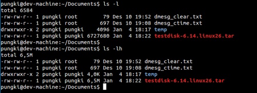 linux ls命令的20个实用范例