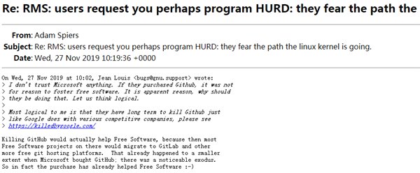 RMS指责：GitHub对Linux等自由软件造成了伤害