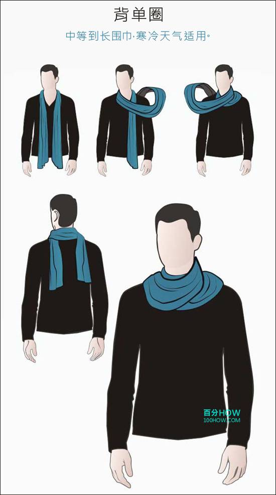 围巾的各种围法,围巾