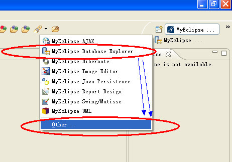 MyEclipse,DataBase Explorer