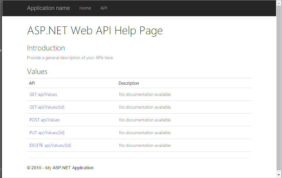 创建一个完整的ASP.NET Web API项目