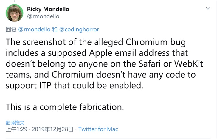 疑苹果Chromium Safari浏览器Windows版截图曝光，专业人士质疑：假的