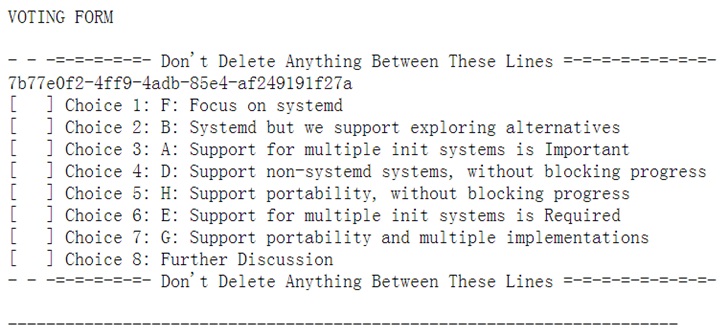 Debian Linux公布关于投票支持非systemd初始化系统结果