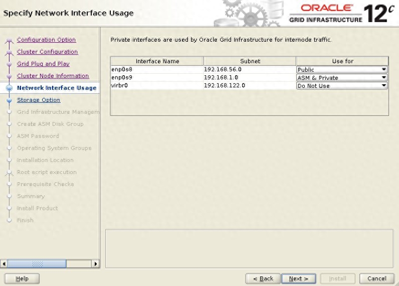 Oracle 12c Release 2 RAC 安装 Oracle Linux 7