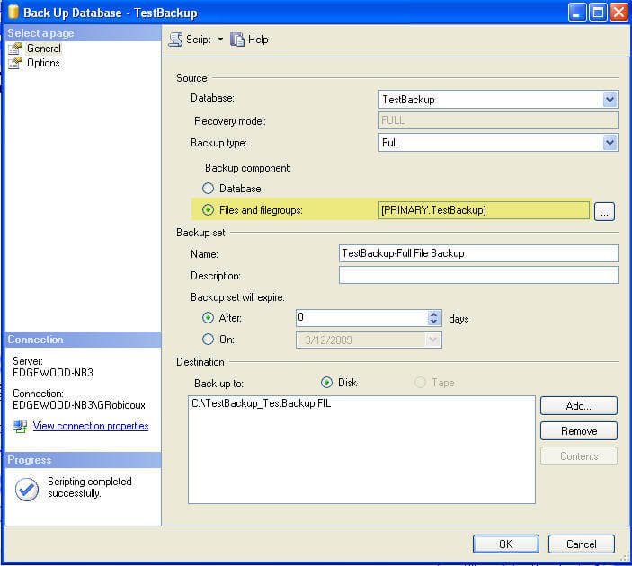 SQL Server 备份的备份类型探究