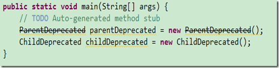 Java @Deprecated注解的作用及传递性