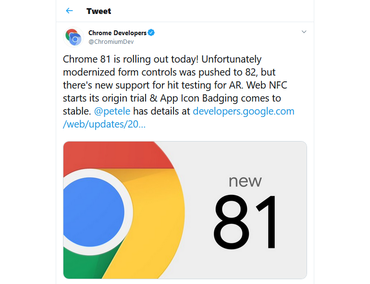 谷歌宣布暂停Chrome和Chrome OS的版本更新