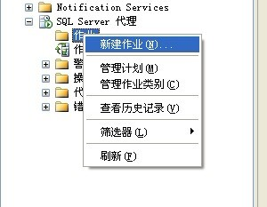 SQL Server 2005作业设置定时任务