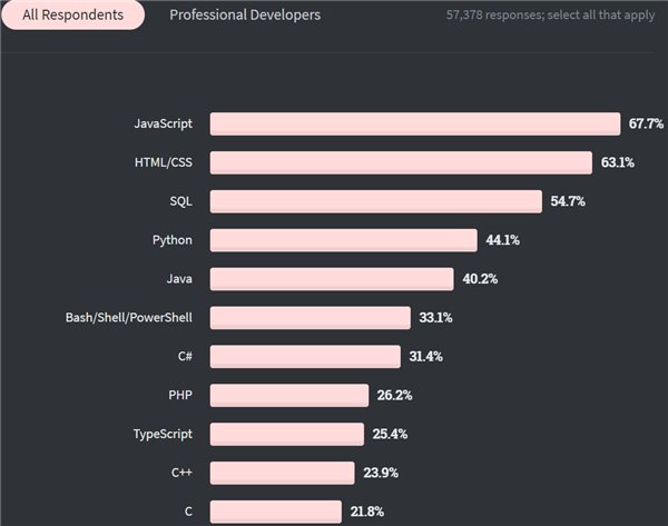 2020 开发者调查：TypeScript 最受欢迎击败 Python，Scala 最赚钱