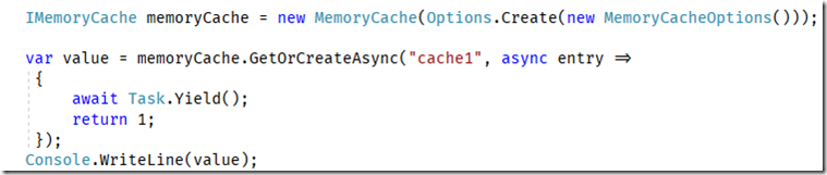 .NET Core系列之MemoryCache 初识