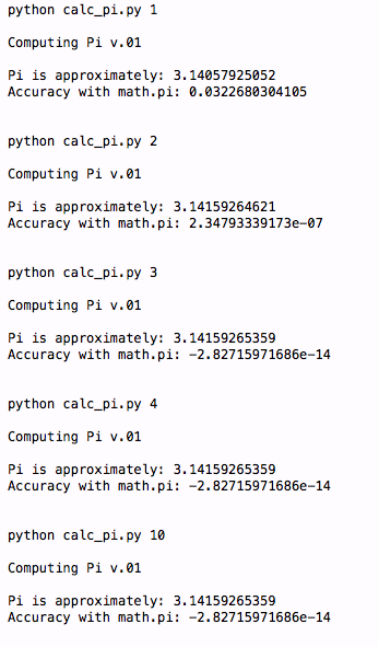 由Python运算π的值深入Python中科学计算的实现