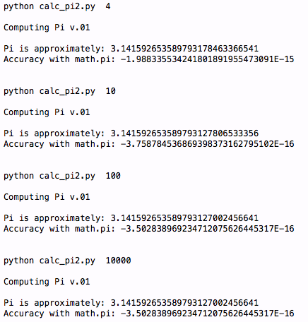 由Python运算π的值深入Python中科学计算的实现