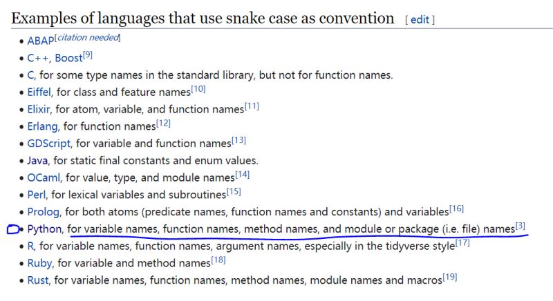 Python 为什么推荐蛇形命名法原因浅析