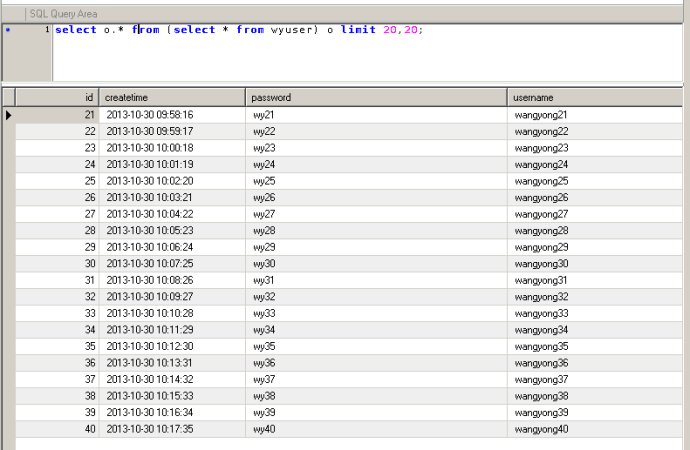 mysql oracle和sqlserver分页查询实例解析