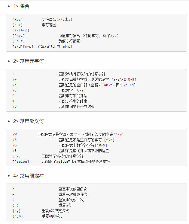 swift中的正则表达式小结