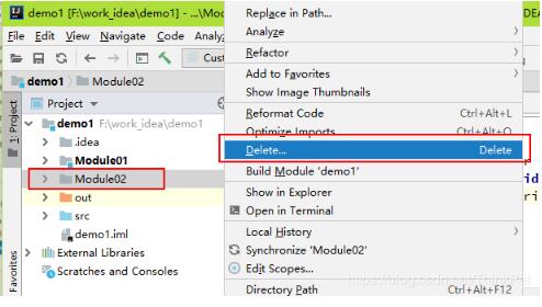 在idea 中添加和删除模块Module操作