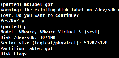 Linux parted磁盘分区实现步骤解析