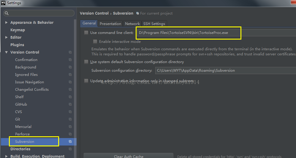 Webstorm2017上SVN插件安装的方法步骤