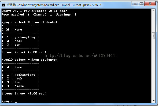 详解使用pymysql在python中对mysql的增删改查操作(综合)