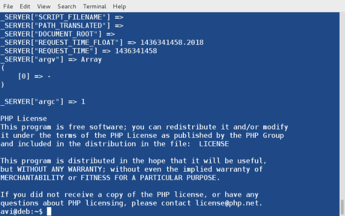 如何通过Linux命令行使用和运行PHP脚本