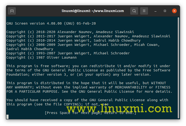 Linux下终端多路复用器screen命令的使用技巧