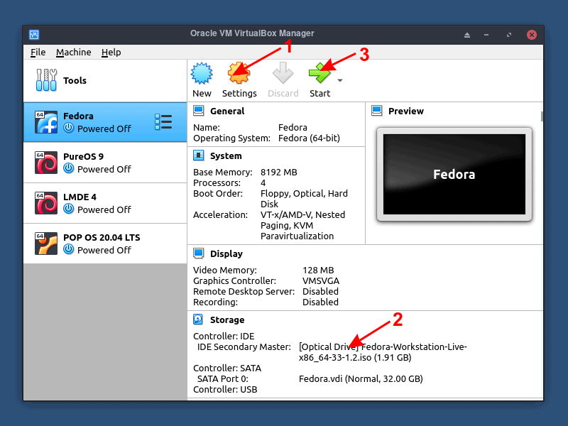 如何在Fedora中安装VirtualBox