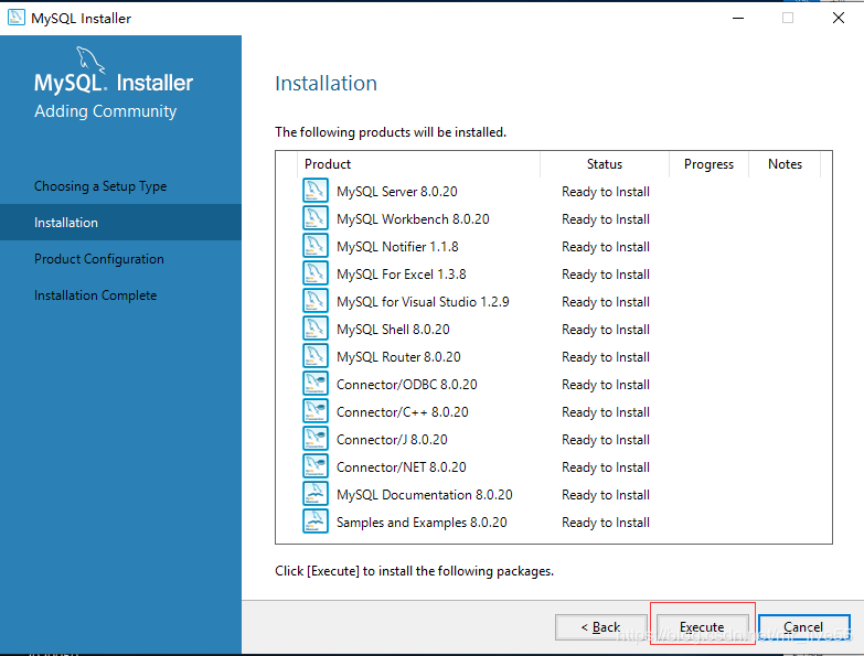 mysql 8.0.20 安装配置方法图文教程