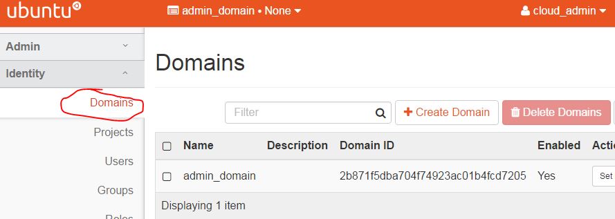 OpenStack Mitaka 版本中的 domain 和 admin详解