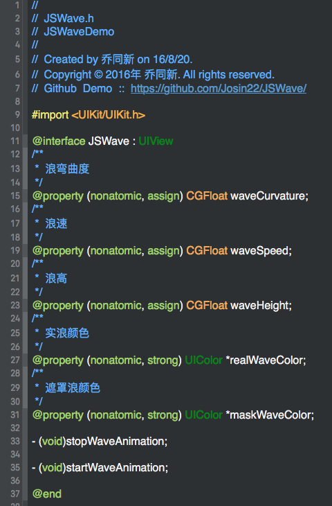 iOS实现百度外卖头像波浪的效果