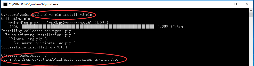 windows10下python3.5 pip3安装图文教程