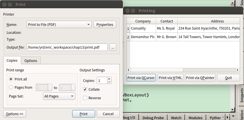 python3+PyQt5实现文档打印功能