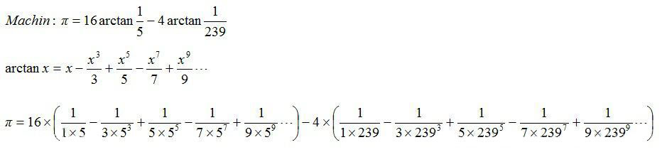 Python实现计算圆周率π的值到任意位的方法示例