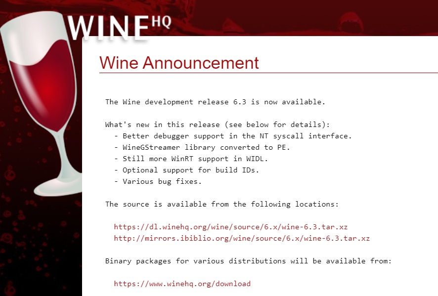 Wine 6.3 正式版发布：修复 Steam 与 iTunes 错误问题