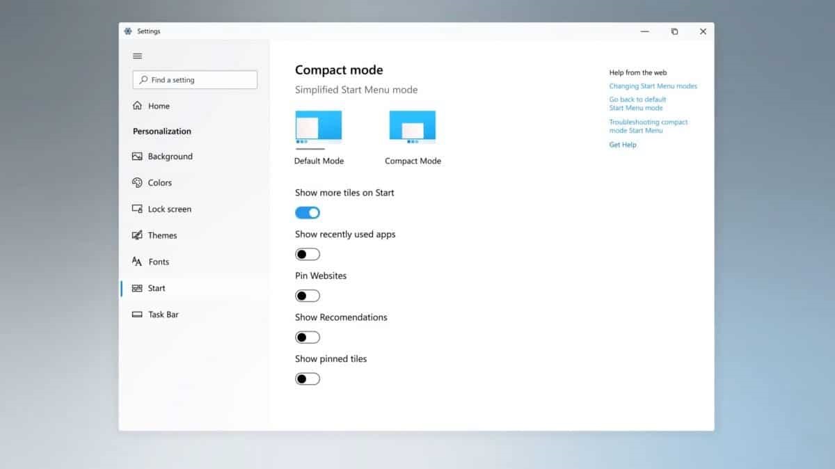 Windows 10 太阳谷更新界面猜想：圆角弹窗，开始菜单可居中显示