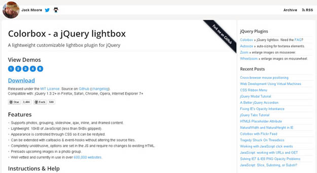 分享20款美化网站的 jQuery Lightbox 灯箱插件