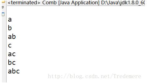 Java实现abc字符串排列组合