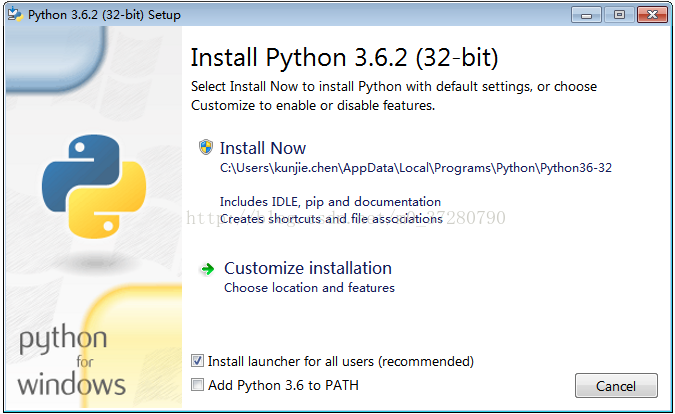 python 3.6.2 安装配置方法图文教程
