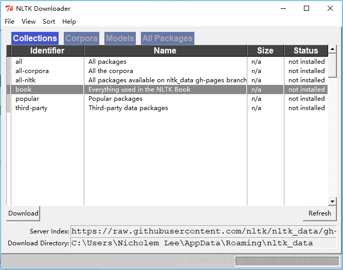 Windows下Anaconda2安装NLTK教程