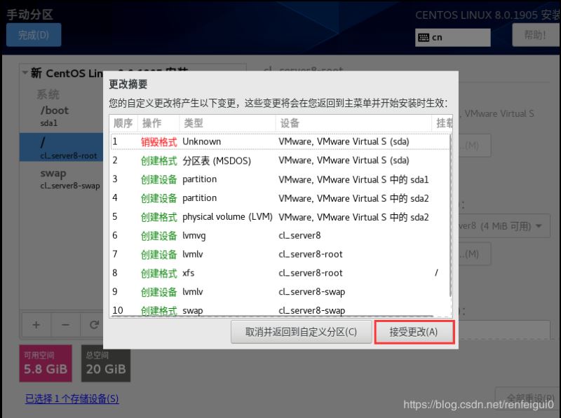 VMware安装Centos8系统的教程图解（命令行模式）