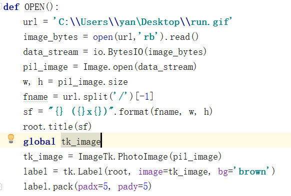 python中ImageTk.PhotoImage()不显示图片却不报错问题解决